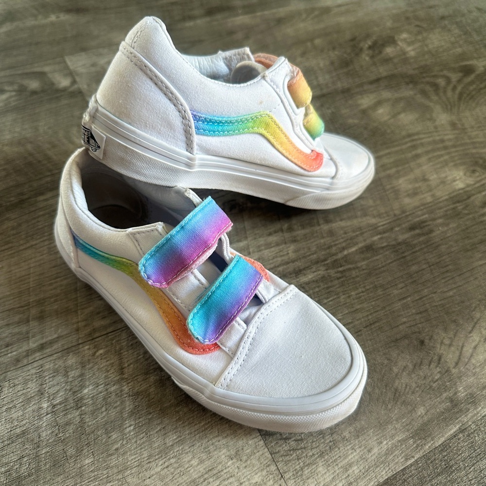 Girls Rainbow Vans